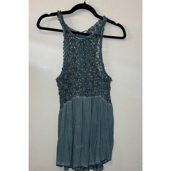 POL Blue Crochet Sleeveless Top-NWOT - Picture 7 of 7